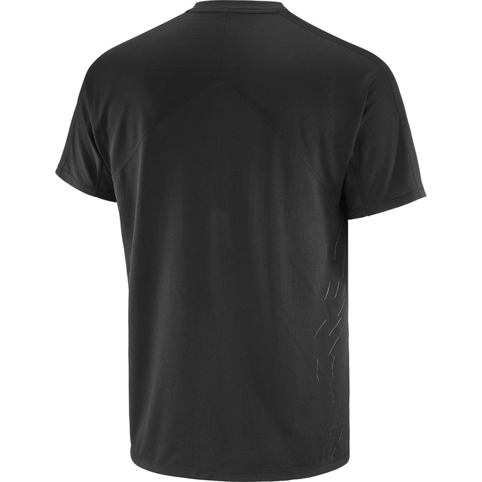 Salomon Sense Aero Short-Sleeve GFX T-Shirt - Men's Deep Black/Black Beauty