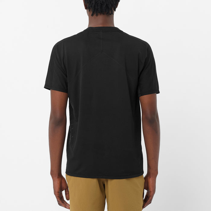 Salomon Sense Aero Short-Sleeve GFX T-Shirt - Men's Deep Black/Black Beauty