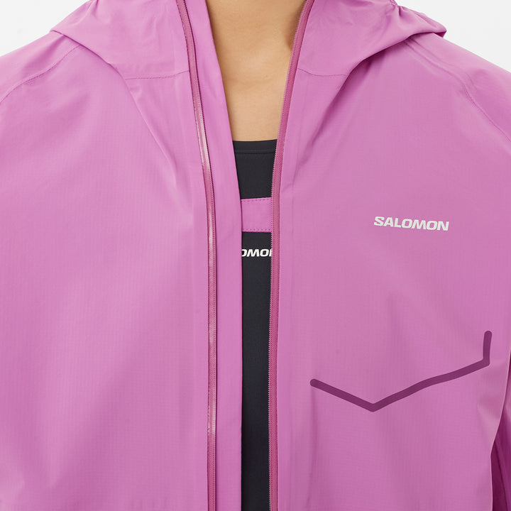 Salomon Bonatti Waterproof Jacket - Women's Iris Orchid