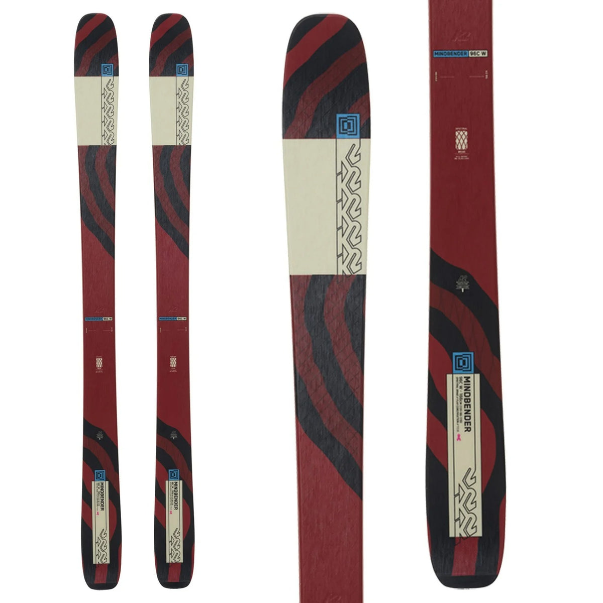 K2 Mindbender 96 C W Skis + Marker Squire 11 TCX Demo Bindings - Women's 2024