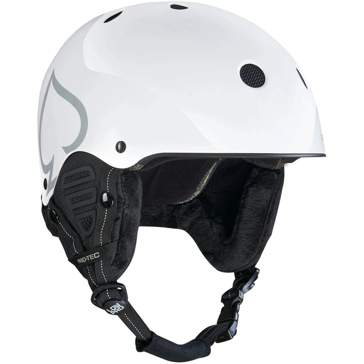 Pro-Tec Low Pro Snow Helmet White Gloss