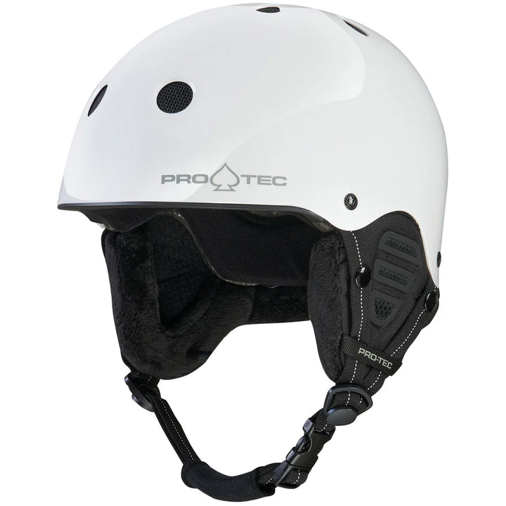 Pro-Tec Low Pro Snow Helmet White Gloss