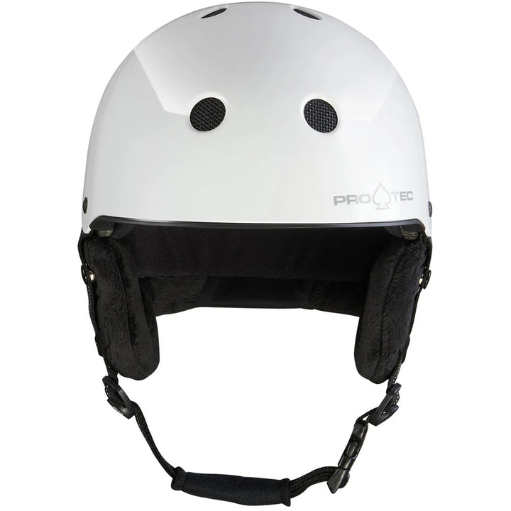 Pro-Tec Low Pro Snow Helmet White Gloss