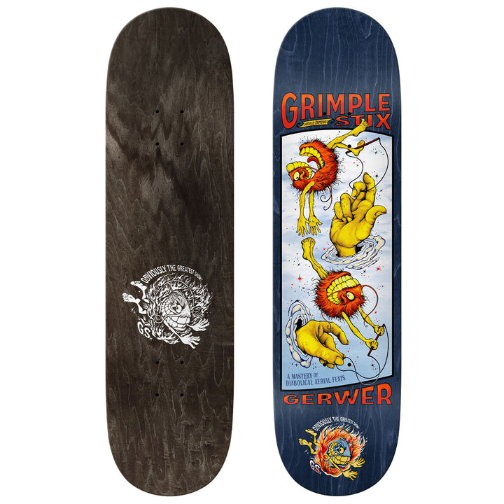 Anti Hero Grimple Stix Gerwer Obvious Greats 8.25 Skateboard Deck