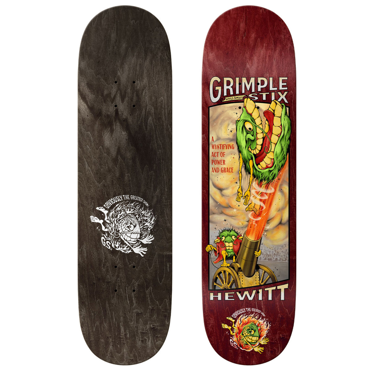 Anti Hero Grimple Stix Hewitt Obviuos Greats 8.38 Skateboard Deck