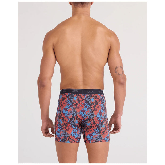 Saxx Quest Quick-Dry Mesh Boxer Brief - Men's Heritage Weave-Multi