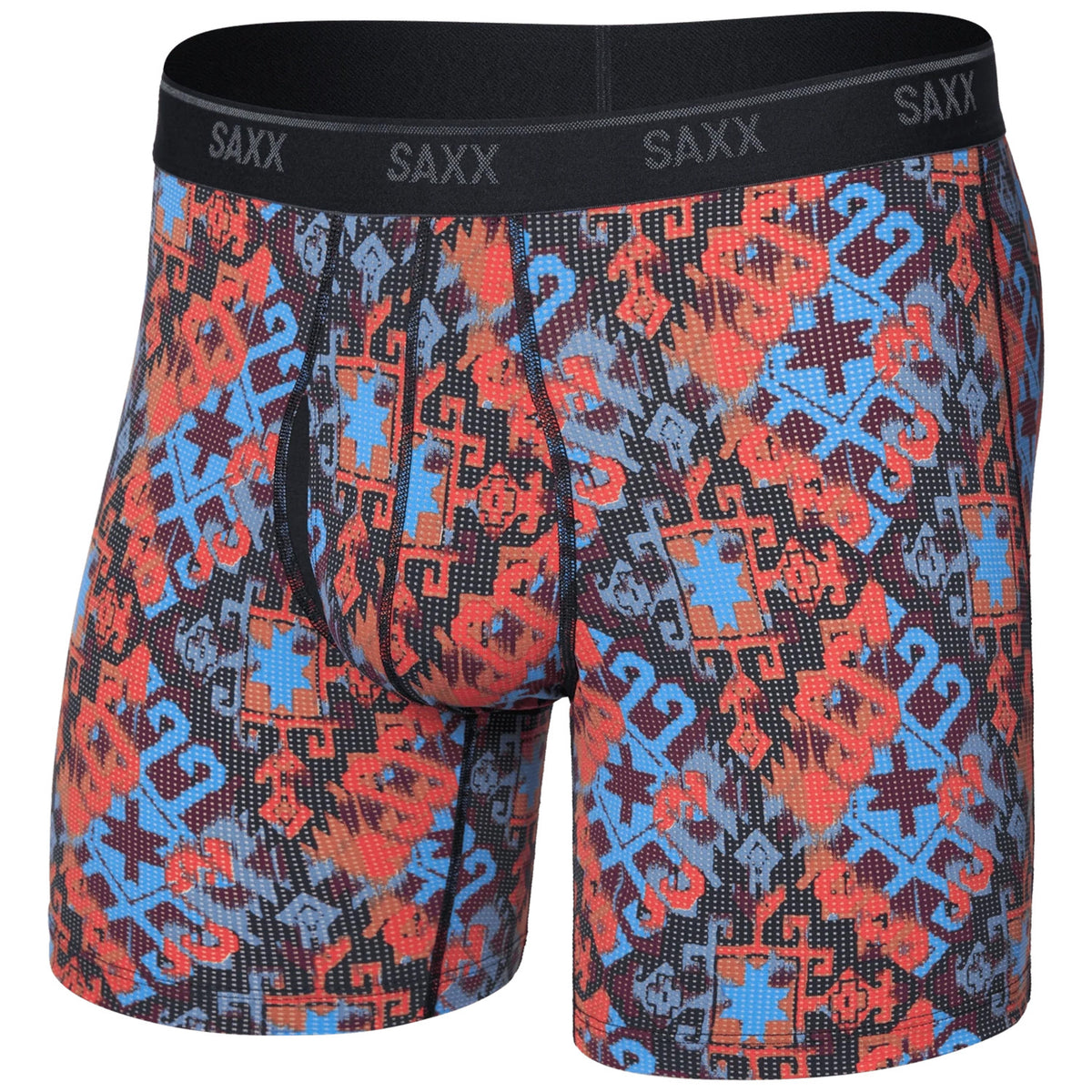 Saxx Quest Quick-Dry Mesh Boxer Brief - Men's Heritage Weave-Multi