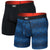 Saxx Multi-Sport Mesh Boxer Brief 2-Pack - Men's Chain Of Command/Black