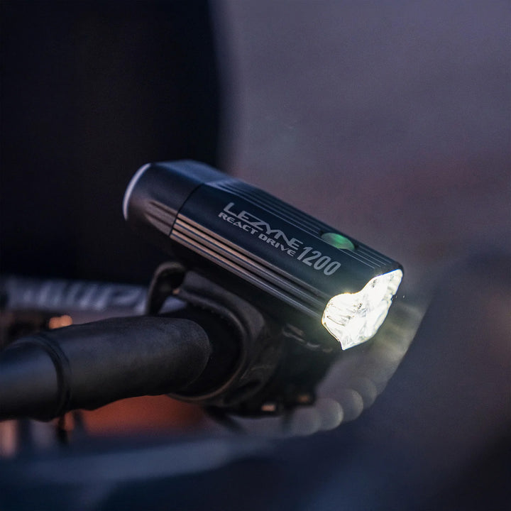 Lezyne React Drive Front Bike Light Matte Black