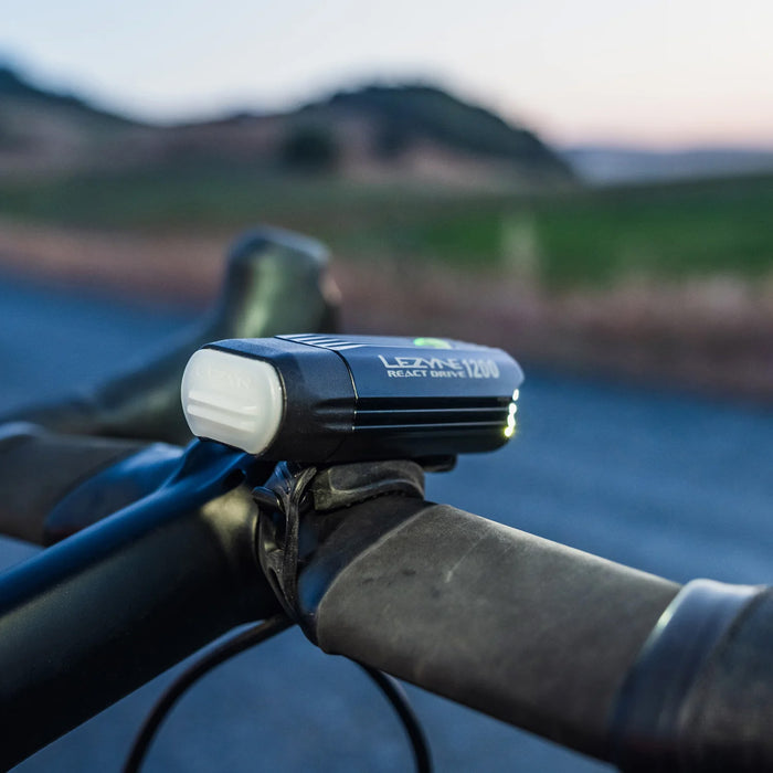 Lezyne React Drive Front Bike Light Matte Black