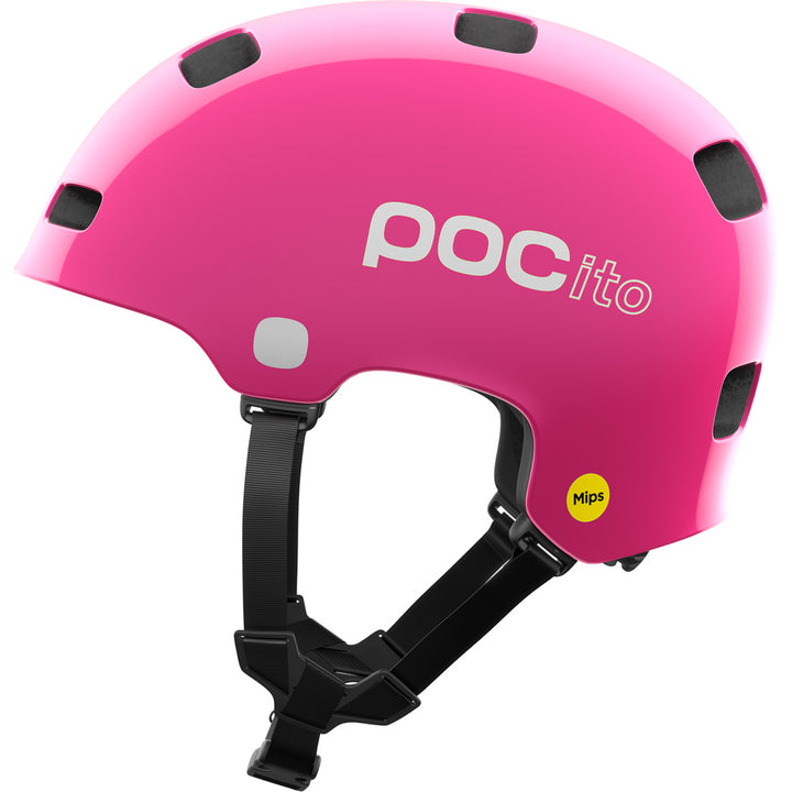 POC POCito Crane MIPS Bike Helmet - Kids' Fluorescent Pink