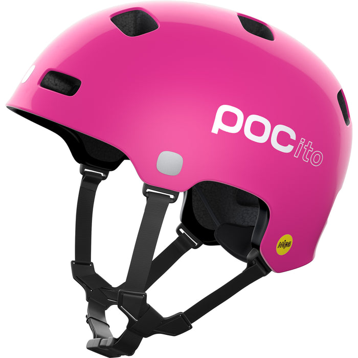 POC POCito Crane MIPS Bike Helmet - Kids' Fluorescent Pink