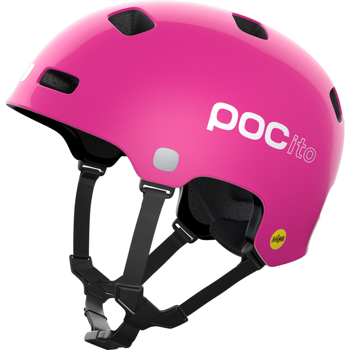 POC POCito Crane MIPS Bike Helmet - Kids' Fluorescent Pink