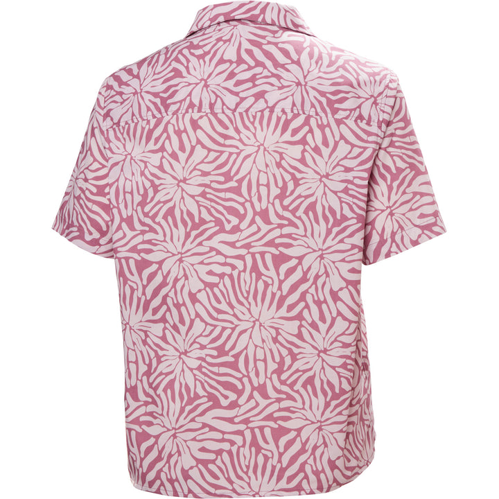 Helly Hansen Holmen Short-Sleeve Shirt - Women's Wildberry Stencil Medium A