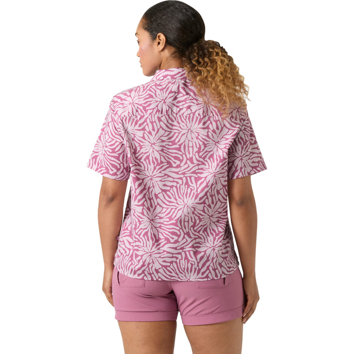 Helly Hansen Holmen Short-Sleeve Shirt - Women's Wildberry Stencil Medium A