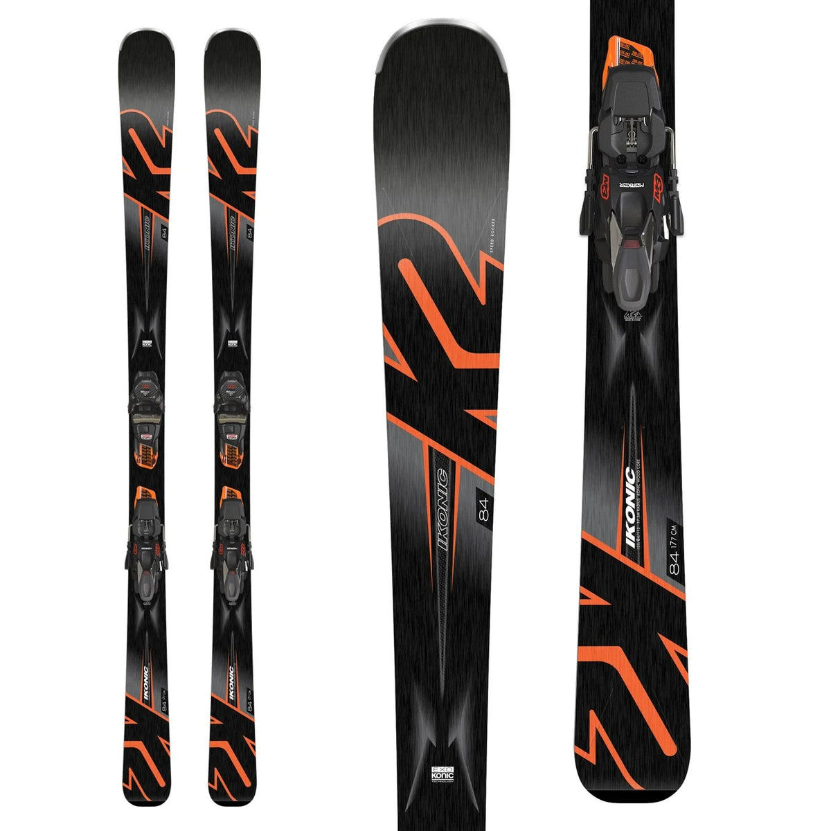 K2 Ikonic 84 Skis + Marker M3 12 Ski Bindings 2019
