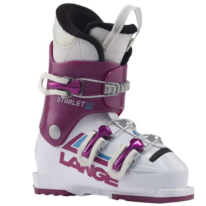 Lange Starlet 50 Ski Boots - Kids' 2025 White/Star Pink