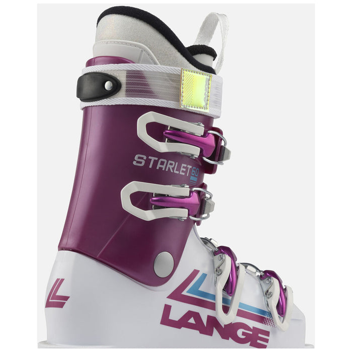 Lange Starlet 60 Ski Boots - Kids' 2025 White/Star Pink