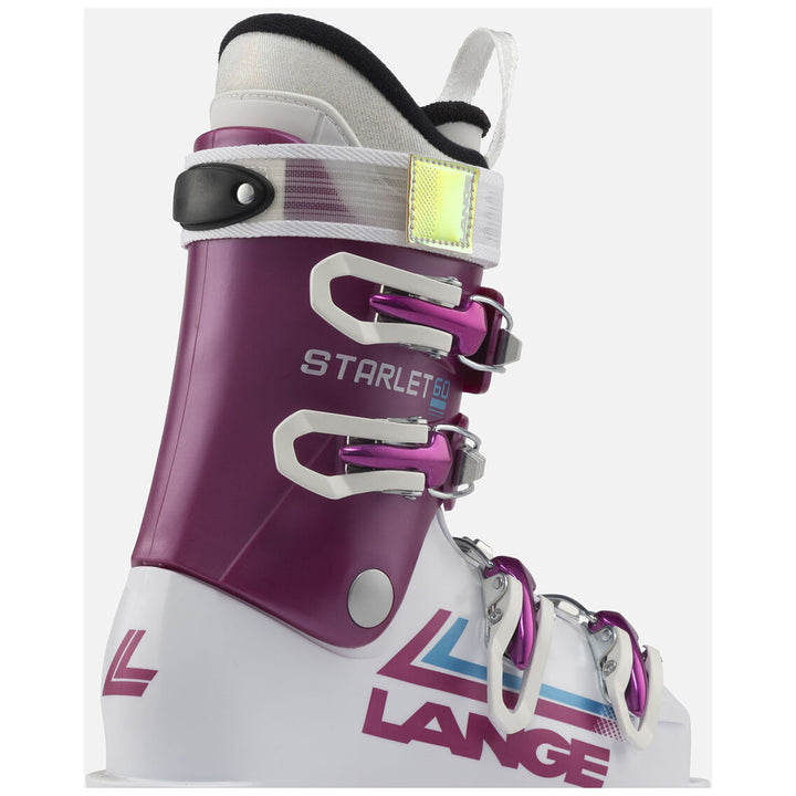 Lange Starlet 60 Ski Boots - Kids' 2025 White/Star Pink