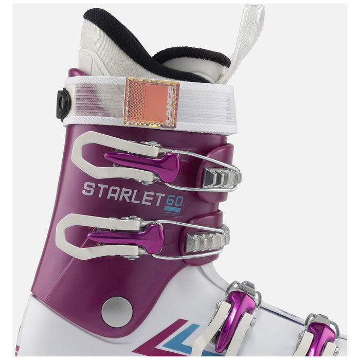 Lange Starlet 60 Ski Boots - Kids' 2025 White/Star Pink