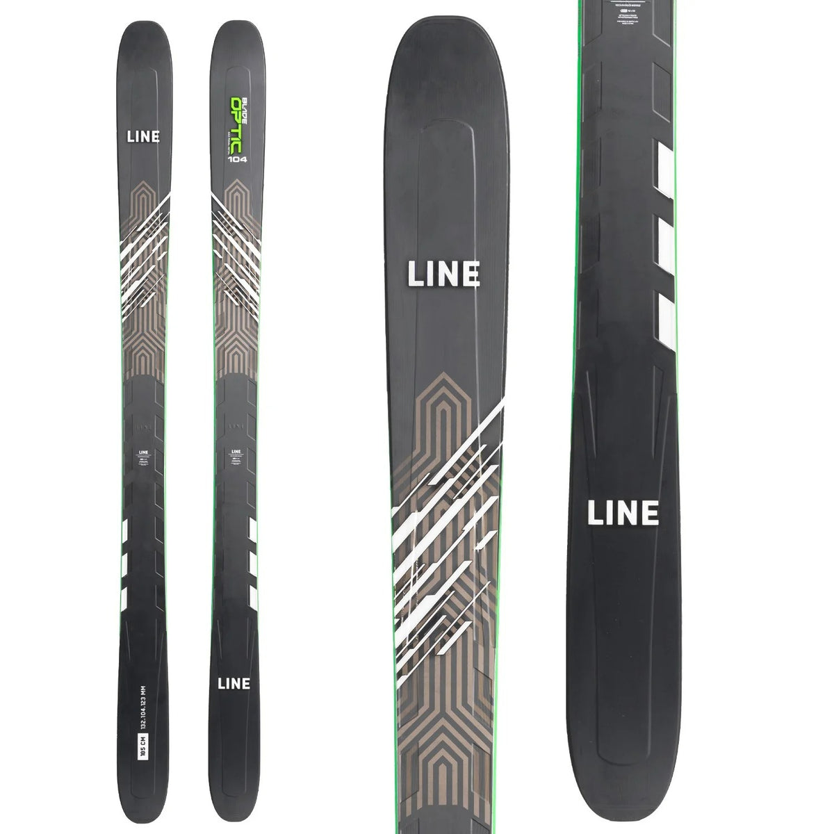 Line Skis Blade Optic 104 Skis + Look Pivot 15 GW Ski Bindings 2023