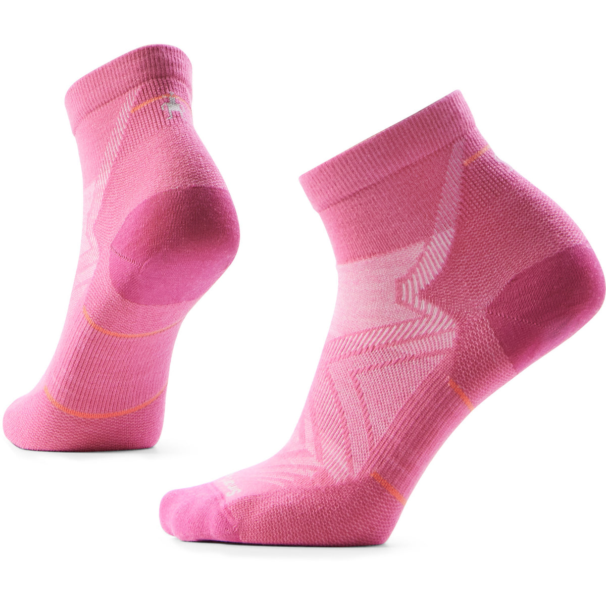 Smartwool Run Zero Cushion Ankle Socks - Women's Garden Pink