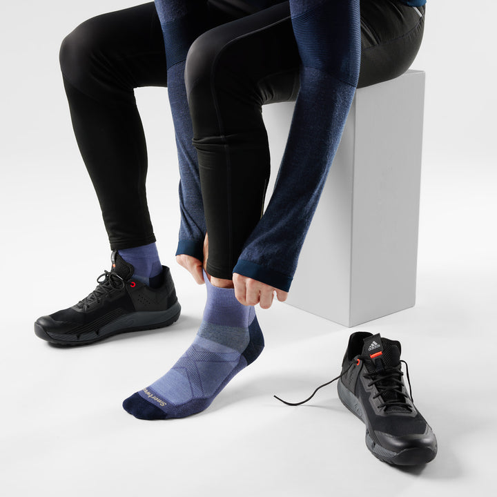 Smartwool Bike Zero Cushion Ankle Socks Nightfall Blue