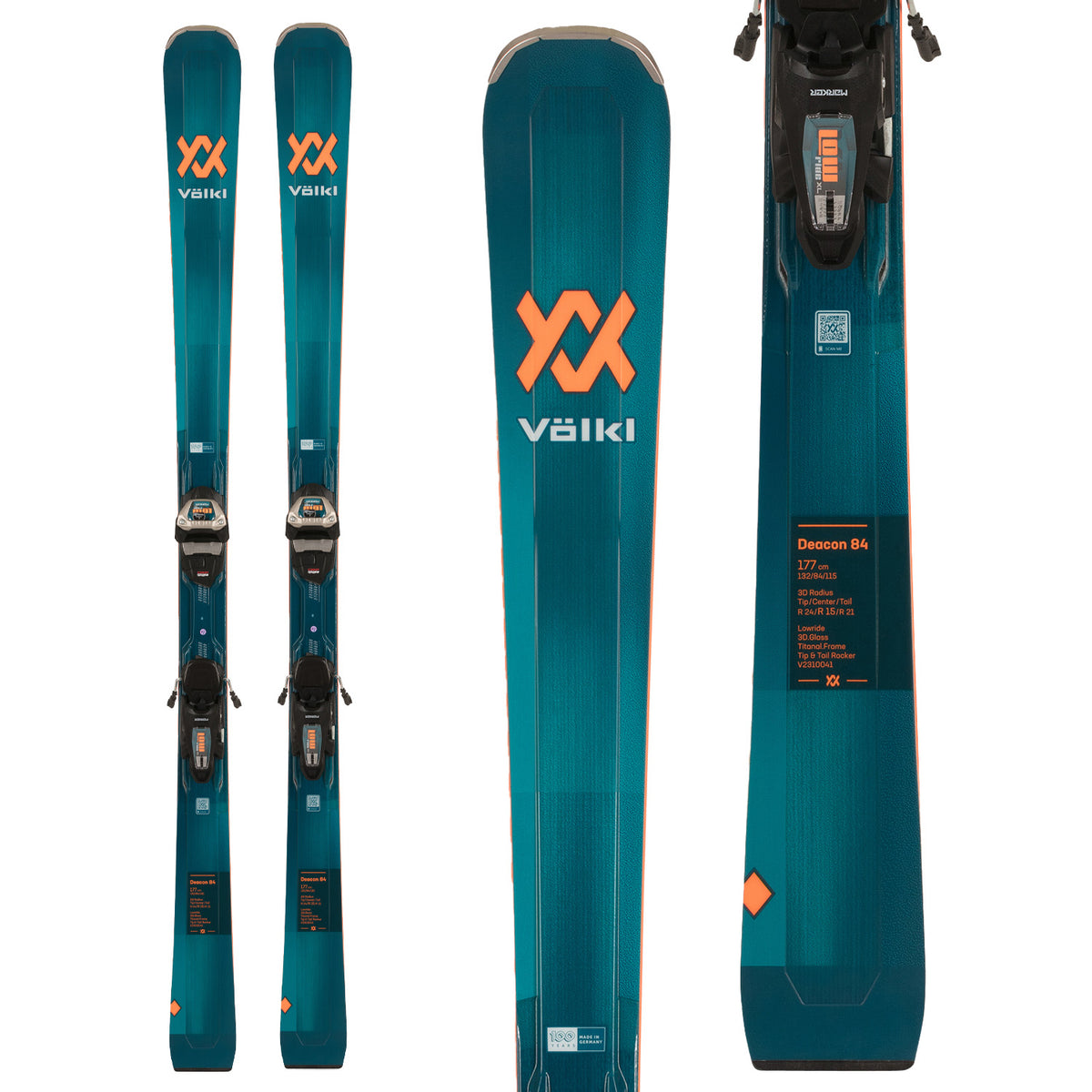 Völkl Deacon 84 Skis + Lowride XL 13 FR D GW Bindings 2024