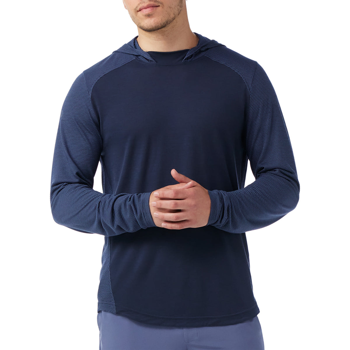Smartwool Active Mesh Hoodie - Men's Nightfall Blue-Deep Navy