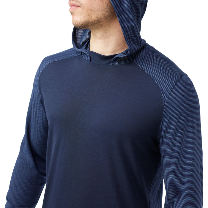 Smartwool Active Mesh Hoodie - Men's Nightfall Blue-Deep Navy