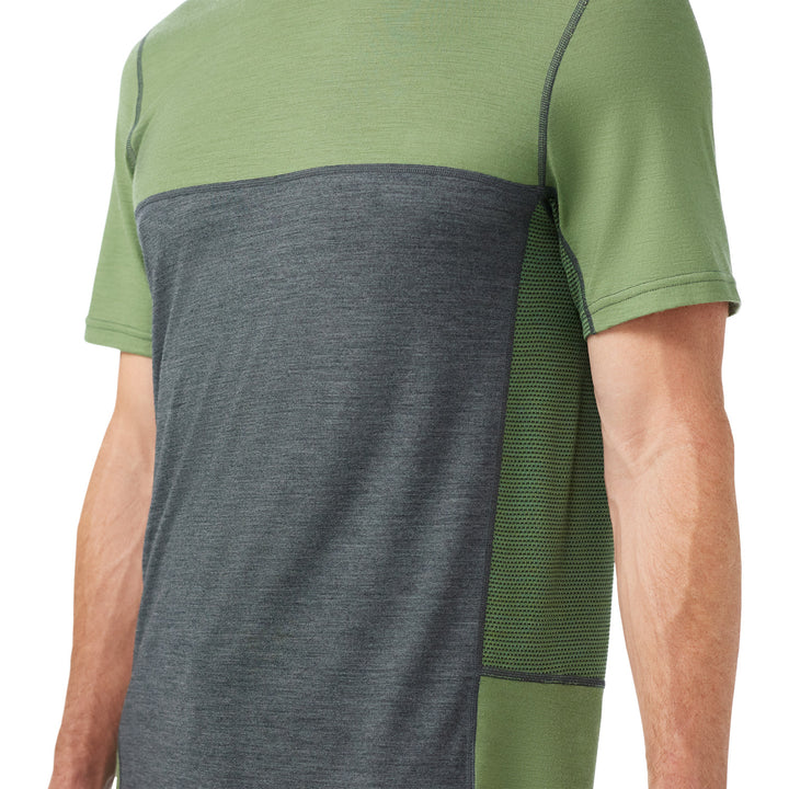 Smartwool Mountain Bike Short-Sleeve Jersey Charcoal-Fern Green