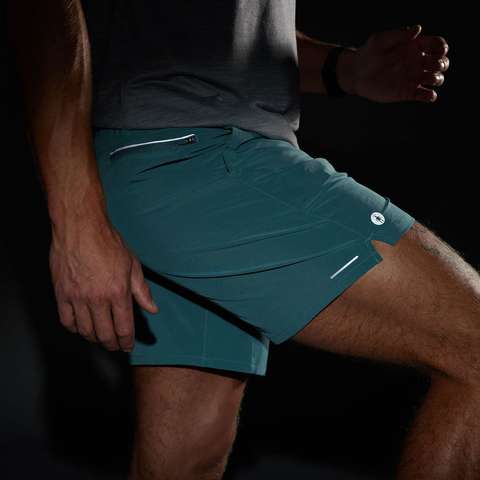 Smartwool Active Linerless 7" Shorts - Men's Dusty Teal