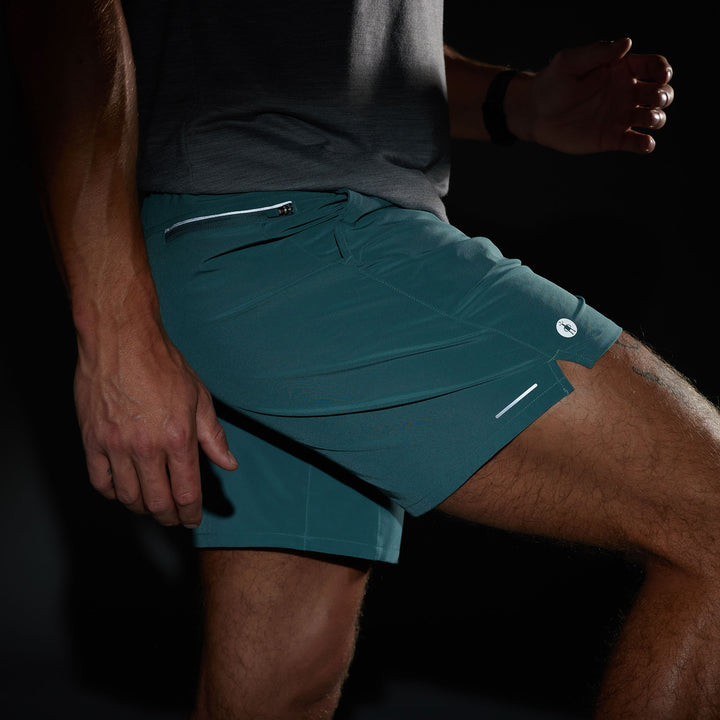 Smartwool Active Linerless 7" Shorts - Men's Dusty Teal
