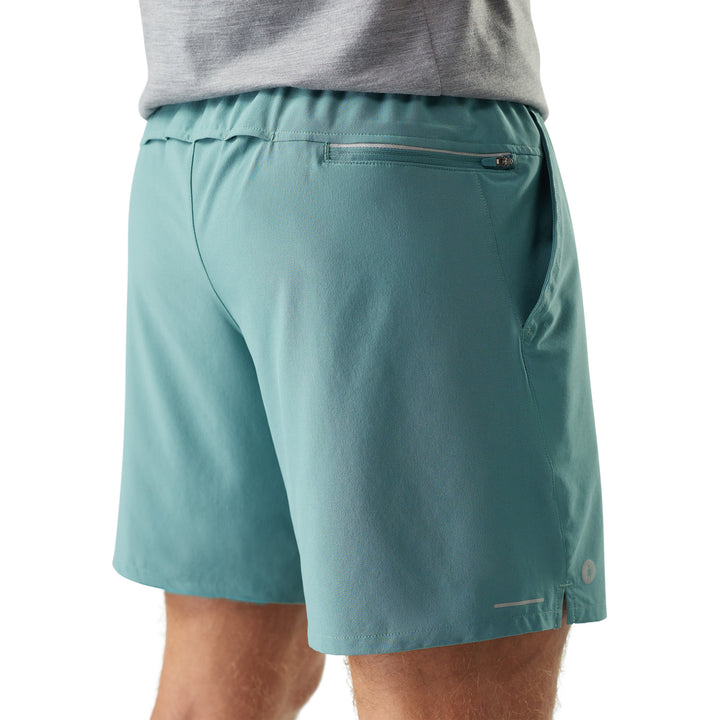 Smartwool Active Linerless 7" Shorts - Men's Dusty Teal