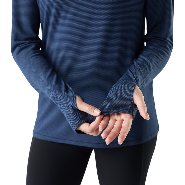 Smartwool Active Mesh Hoodie - Women's Nightfall Blue-Deep Navy