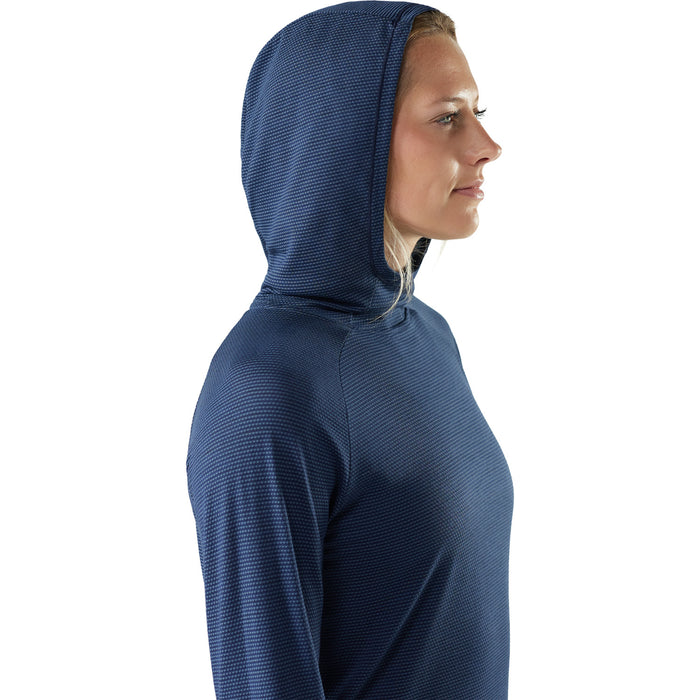 Smartwool Active Mesh Hoodie - Women's Nightfall Blue-Deep Navy