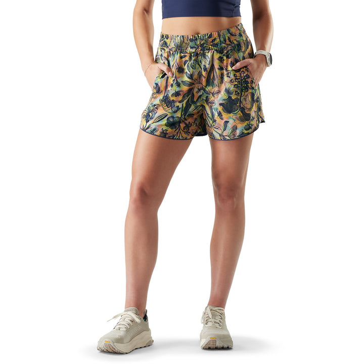 Smartwool Active Lined 3" Shorts - Women's Multi Floral Party