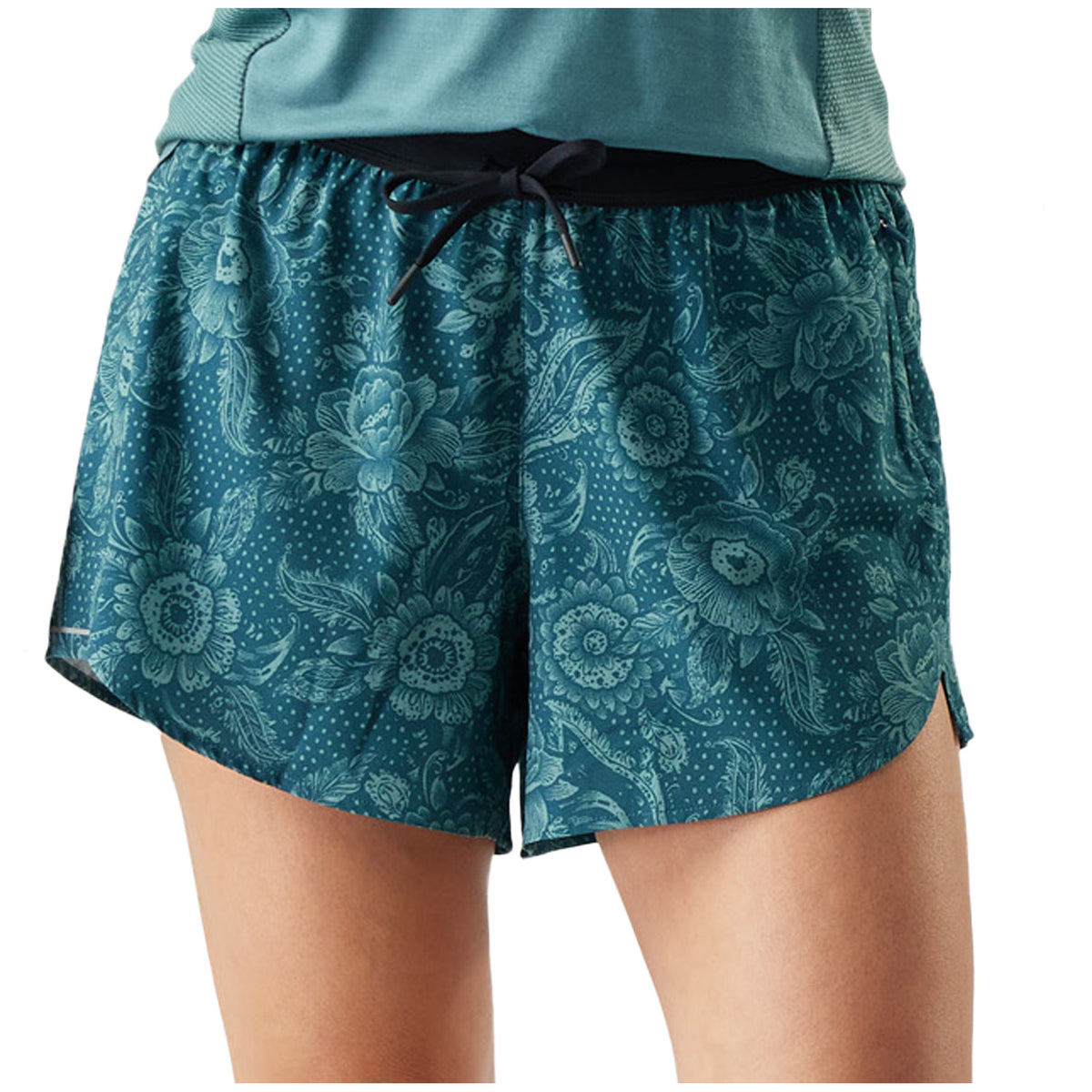 Smartwool Active Lined 4" Shorts - Women's Twilight Rustic Floral
