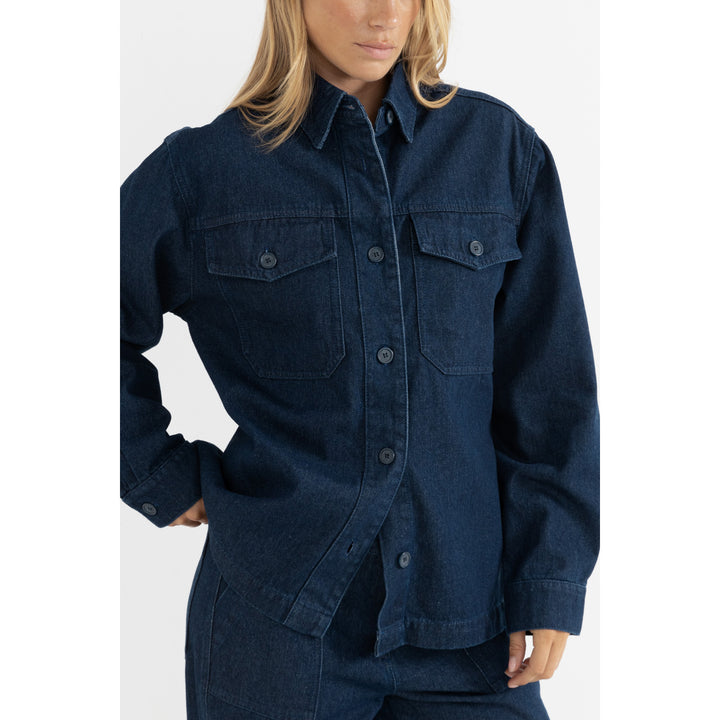 Rhythm Kendrick Demin Jacket - Women's Dark Denim