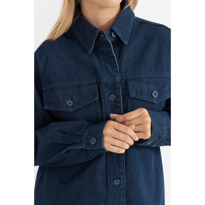 Rhythm Kendrick Demin Jacket - Women's Dark Denim
