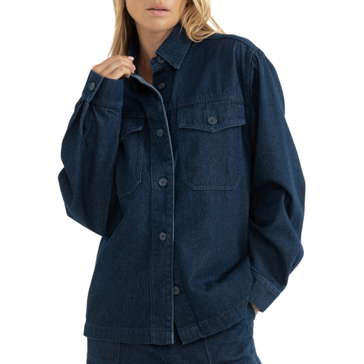 Rhythm Kendrick Demin Jacket - Women's Dark Denim