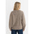Rhythm Quinn V-Neck Collared Jumper Top - Women's Oatmeal