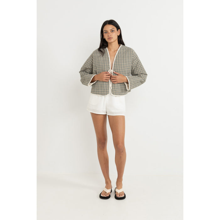 Rhythm Antibes Plaid Quilted Jacket - Women's Olive