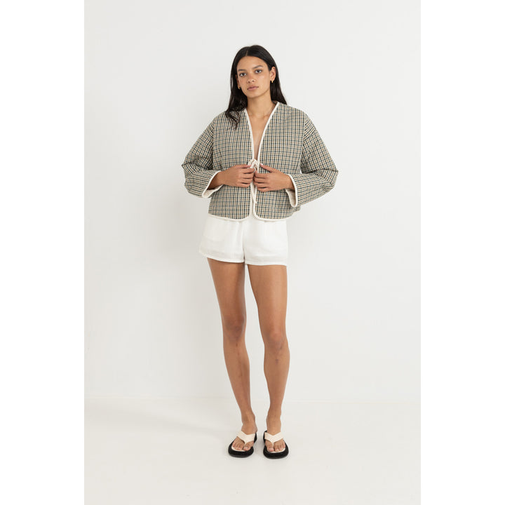 Rhythm Antibes Plaid Quilted Jacket - Women's Olive