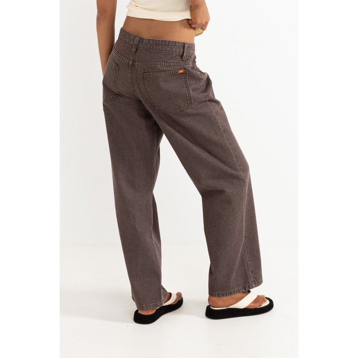 Rhythm Charlie Low Rise Denim Jeans - Women's Chocolate