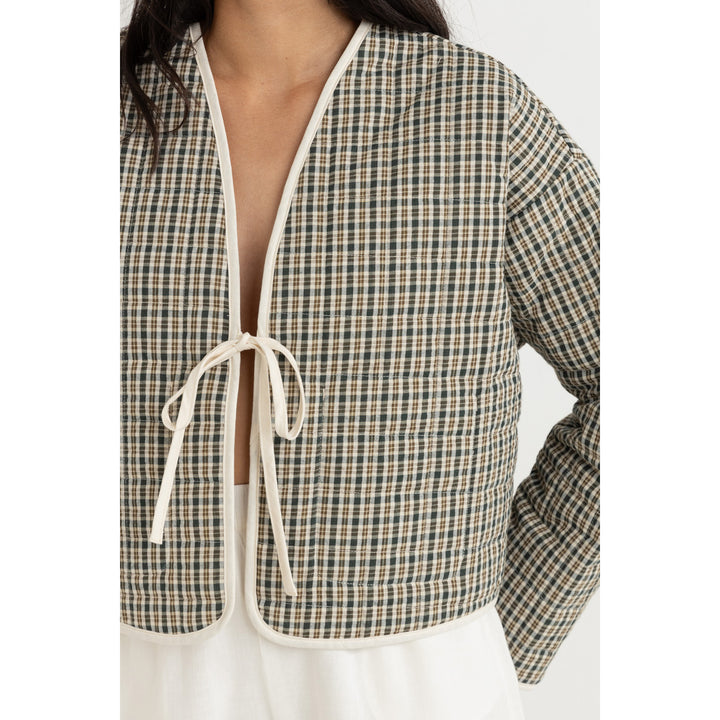 Rhythm Antibes Plaid Quilted Jacket - Women's Olive