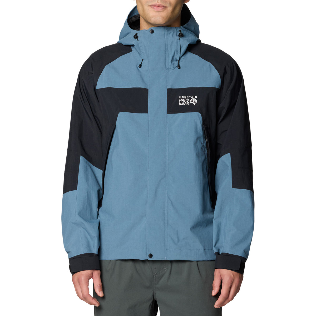 Mountain Hardwear Dry Times™ Hooded Jacket - Men's Adriatic Blue/Black