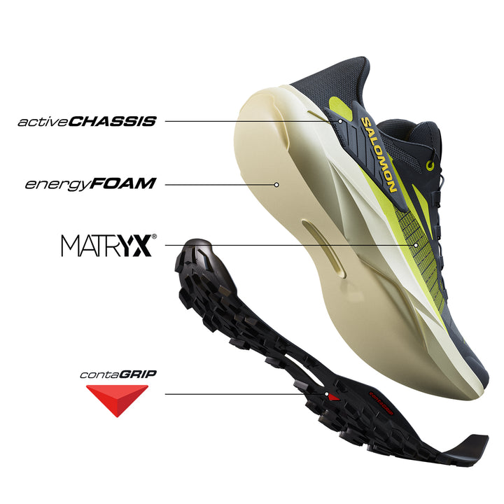 Salomon Genesis Shoes - Women's Carbon/Grisaille/Aloe Wash