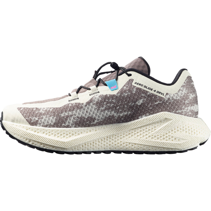 Salomon Aero Glide 4 Gravel Shoes - Men's Vanilla Ice/Black/Iron