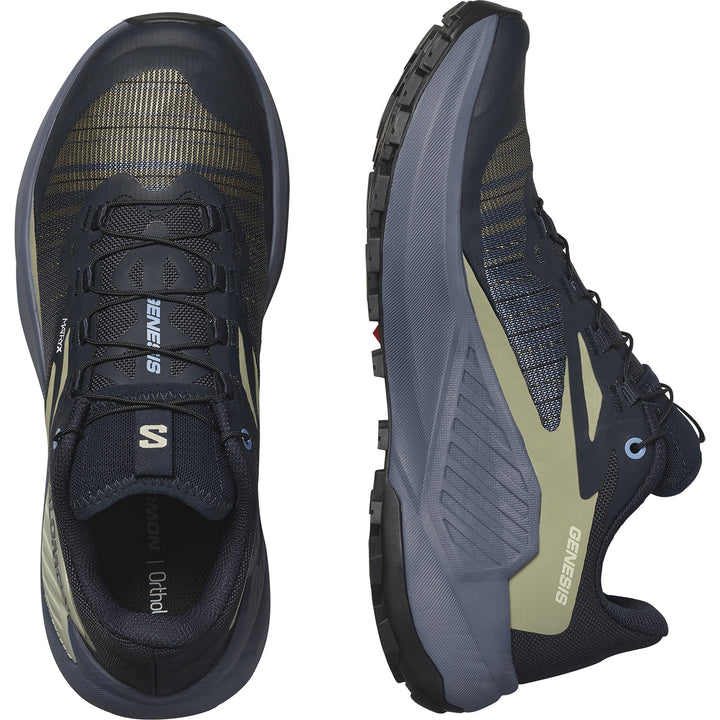 Salomon Genesis Shoes - Women's Carbon/Grisaille/Aloe Wash